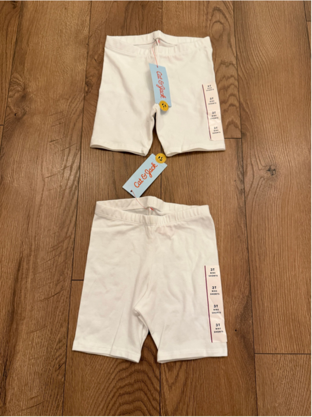 NEW Girls White Cat & Jack Bike Shorts 3T